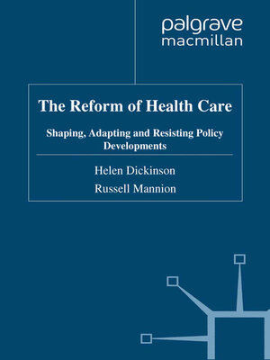 cover image of The Reform of Health Care